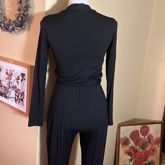 RACHEL PALLY Size XS Stretchy Jumpsuit 1-Piece VNeck Belted Tie-Waist $298 NEW - Picture 10 of 17